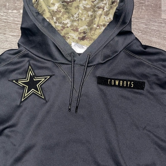 Dallas Cowboy Nike Black Hoodie - Picture 2 of 8